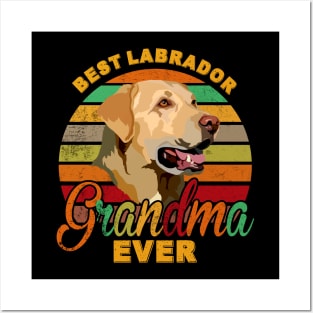 Best Labrador Grandma Ever Posters and Art